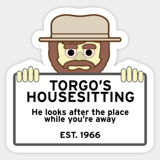 Torgo’s Housesitting Sticker